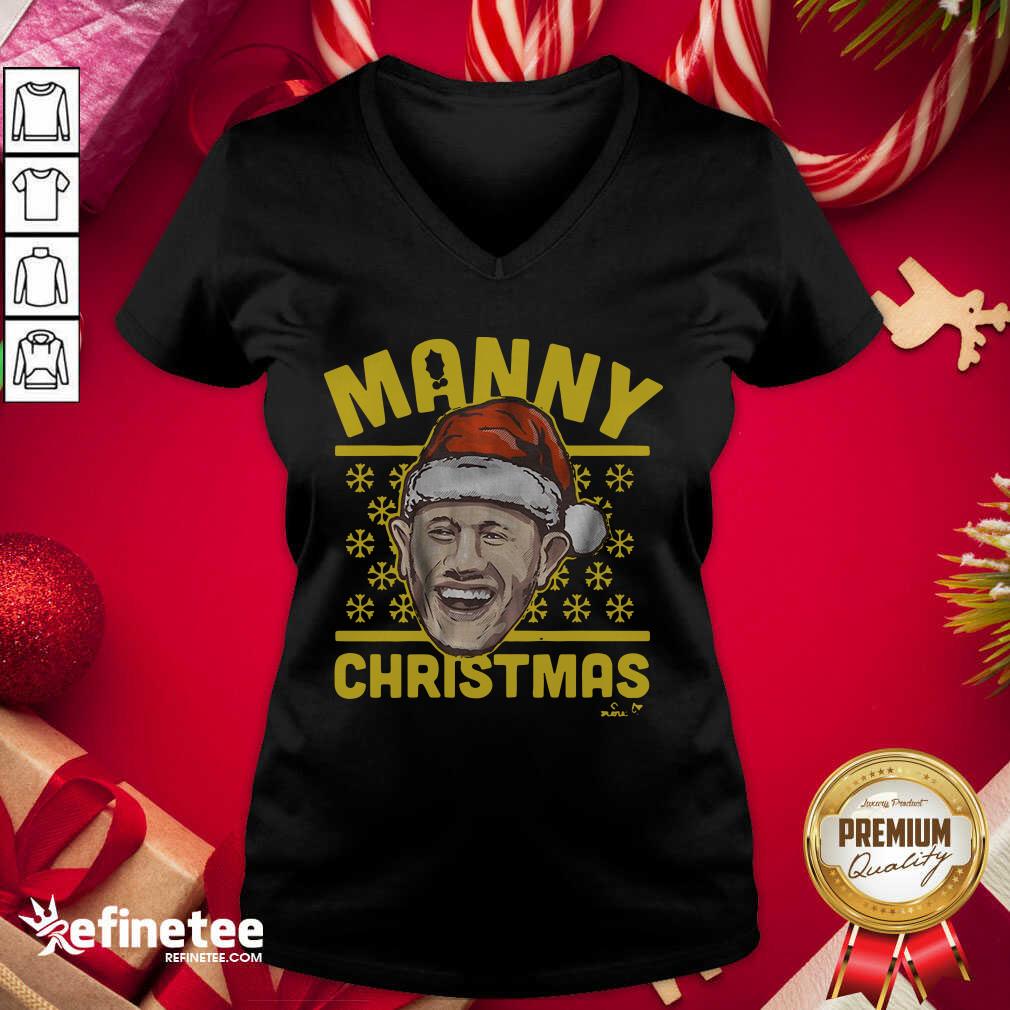 Pretty Manny Christmas 2020 V-neck - Design By Refinetee.com Manny Christmas 2020 V-neck - Design By Refinetee.com