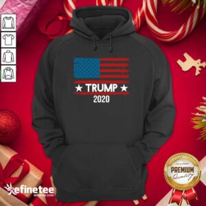 Pretty Trump 2020 American Flag Hoodie - Design By Refinetee.com
