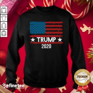 Pretty Trump 2020 American Flag Sweatshirt - Design By Refinetee.com