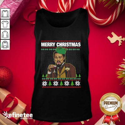 Pro Leo Laughing Dank Meme Ugly Merry Christmas Tank Top - Design By Refinetee.com Leo Laughing Dank Meme Ugly Merry Christmas Tank Top - Design By Refinetee.com