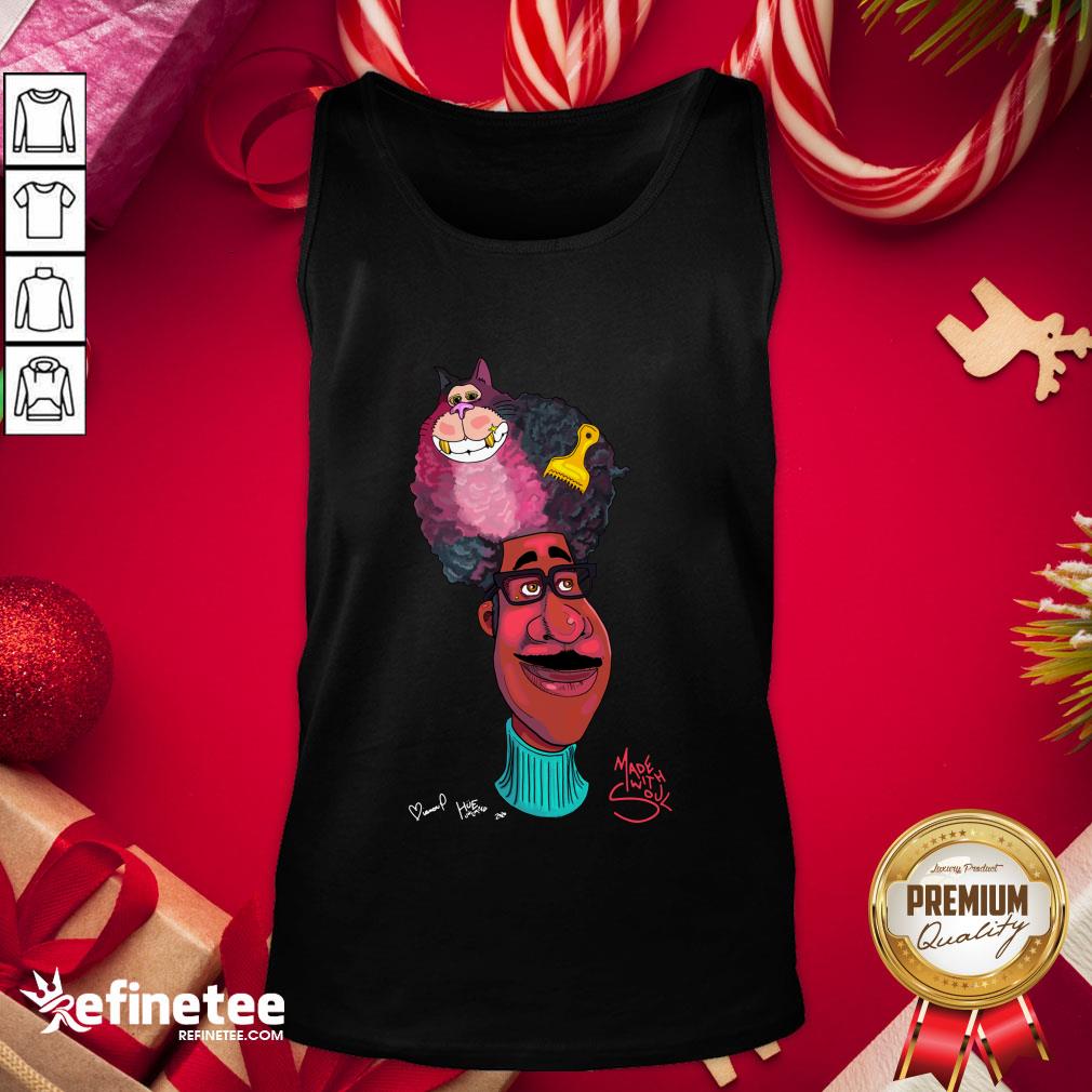 Pro Made With Soul Disney Pixar Soul Joe & His Fro By Bianca Pastel & Hue Tank Top - Design By Refinetee.com Pro Made With Soul Disney Pixar Soul Joe & His Fro By Bianca Pastel & Hue Tank Top - Design By Refinetee.com