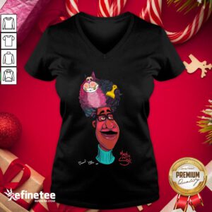 Pro Made With Soul Disney Pixar Soul Joe & His Fro By Bianca Pastel & Hue V-neck - Design By Refinetee.com
