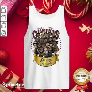 Top 2020 Nba Champions Los Angeles Lakers 17 Champs Cartoon Tank Top - Design By Refinetee.com