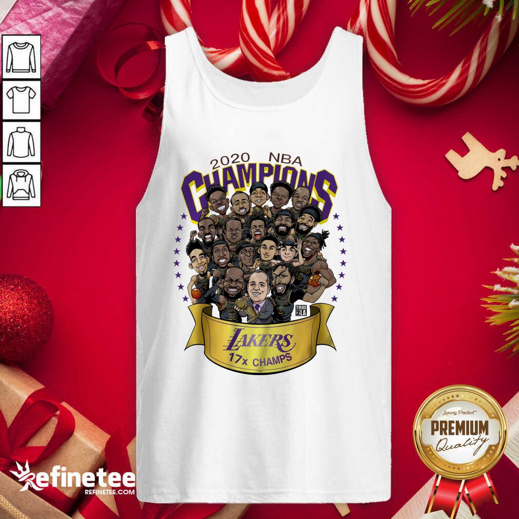Top 2020 Nba Champions Los Angeles Lakers 17 Champs Cartoon Tank Top - Design By Refinetee.com 2020 Nba Champions Los Angeles Lakers 17 Champs Cartoon Tank Top - Design By Refinetee.com