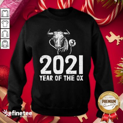 Top 2021 Year Of The Ox Nurse New Years Sweatshirt - Design By Refinetee.com