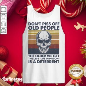 Get The Less Life In Prison Is A Deterrent Skull Vintage Tank-Top - Design By Refinetee.com