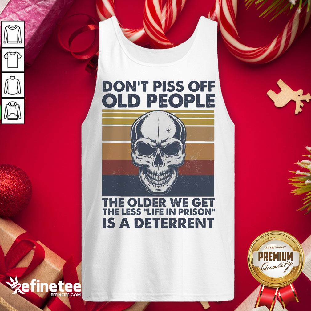 Get The Less Life In Prison Is A Deterrent Skull Vintage Tank-Top - Design By Refinetee.com Get The Less Life In Prison Is A Deterrent Skull Vintage Tank-Top - Design By Refinetee.com
