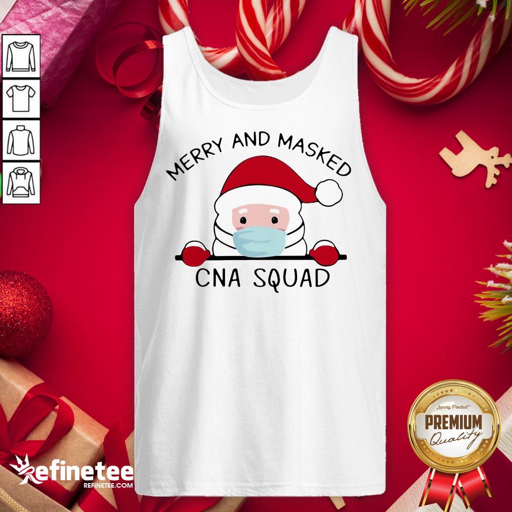 Top Santa Claus Face Mask Merry And Masked Cna Squad Sweat Tank-Top - Design By Refinetee.com Top Santa Claus Face Mask Merry And Masked Cna Squad Sweat Tank-Top - Design By Refinetee.com
