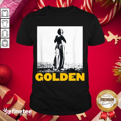 Top The Man Stand With Golden 70S Styles Vintage Shirt- Design By Refinetee.com