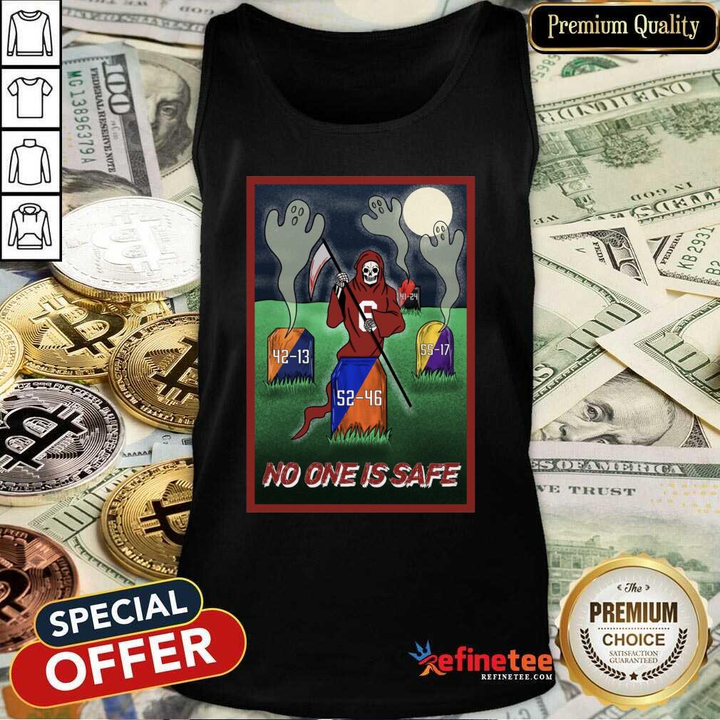 Attractive Death No One Is Safe Tank Top - Design By Refinetee.com Death No One Is Safe Tank Top - Design By Refinetee.com