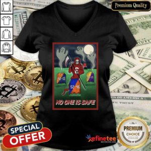 Attractive Death No One Is Safe V-neck - Design By Refinetee.com