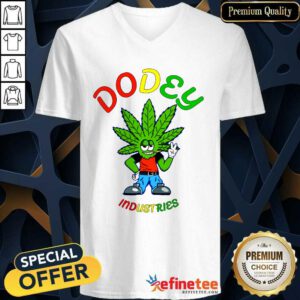 Attractive Dodey Industries Merch Weed V-neck - Design By Refinetee.com