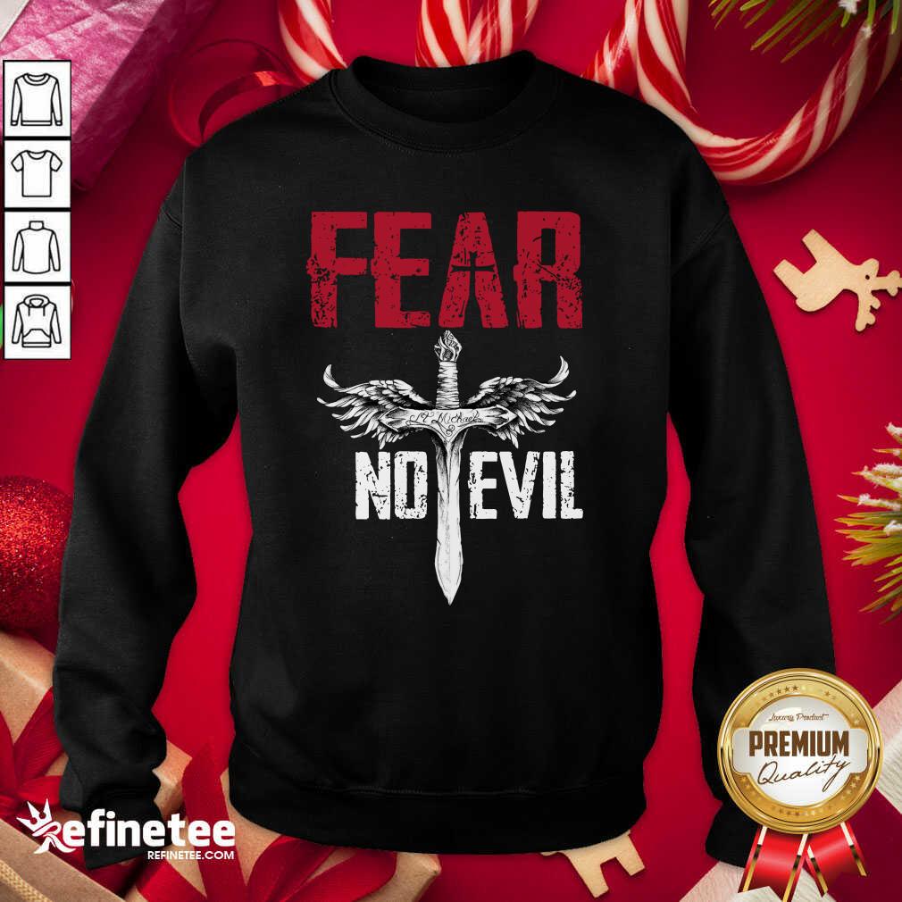 Attractive Fear No Evil Sweatshirt - Design By Refinetee.com Fear No Evil Sweatshirt - Design By Refinetee.com