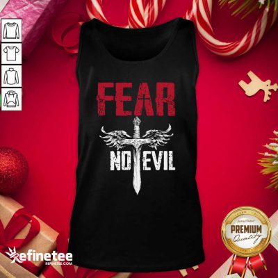 Attractive Fear No Evil Tank Top - Design By Refinetee.com
