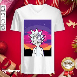 Attractive Rick Sanchez Vintage V-neck - Design By Refinetee.com
