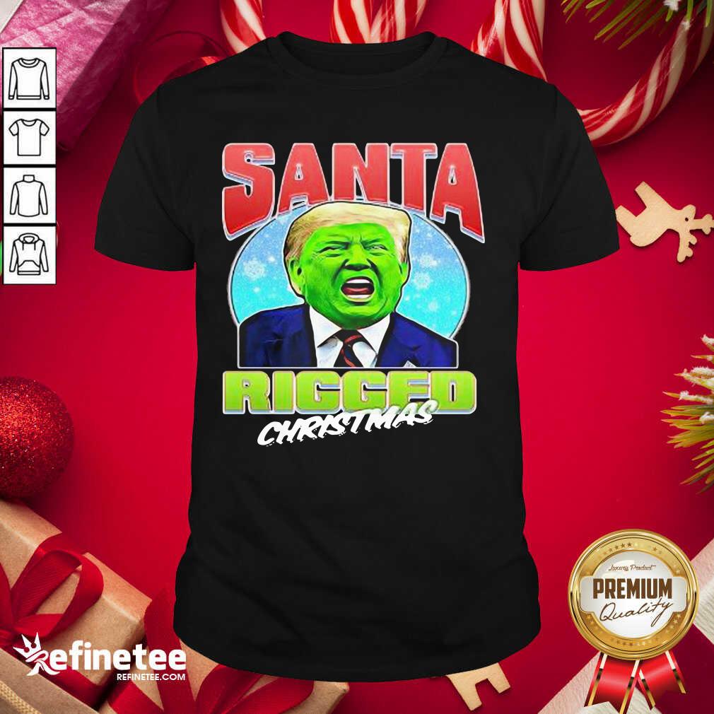 Attractive Santa Ricced Christmas Donald Trump Election Shirt - Design By Refinetee.com