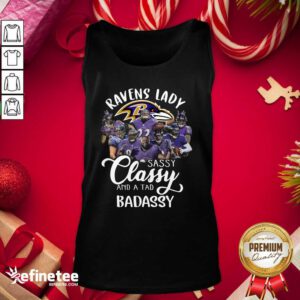 Beautiful Baltimore Ravens Team Sassy Classy And A Tad Badassy Tank Top - Design By Refinetee.com