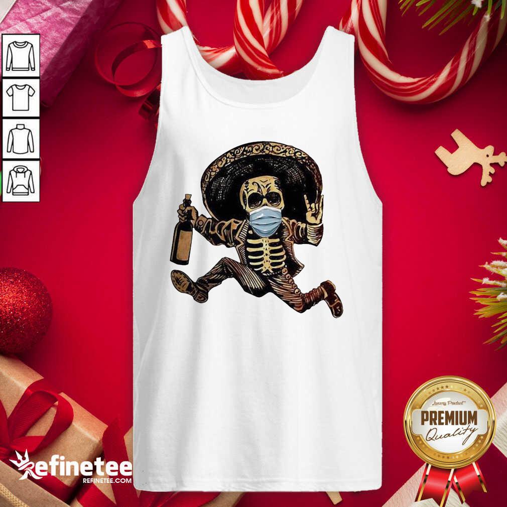 Beautiful Skeleton Drink Wine Pine Tank Top - Design By Refinetee.com Skeleton Drink Wine Pine Tank Top - Design By Refinetee.com