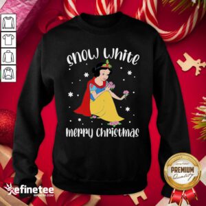 Beautiful Snow White Merry Christmas 2020 Sweatshirt - Design By Refinetee.com