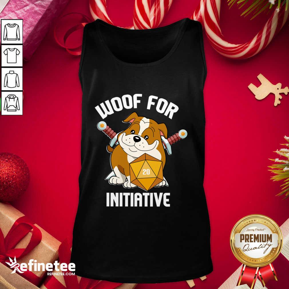 Beautiful Woof For Initiative Bulldog D20 Tank Top - Design By Refinetee.com Woof For Initiative Bulldog D20 Tank Top - Design By Refinetee.com