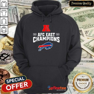 Cool Buffalo Bills 2020 AFC East Champions Hoodie - Design By Refinetee.com