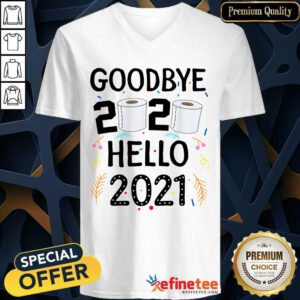 Cool Happy New Year 2021 Hello Eve Goodbye 2020 V-neck - Design By Refinetee.com