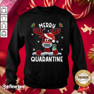 Cool Merry Quarantine Christmas 2020 Reindeer Mask Family Pajamas Sweatshirt - Design By Refinetee.com Merry Quarantine Christmas 2020 Reindeer Mask Family Pajamas Sweatshirt - Design By Refinetee.com