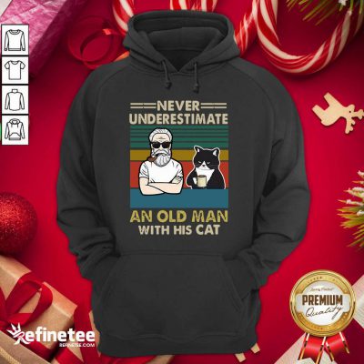 Cool Never Underestimate An Old Man With His Cats Personalized Hoodie - Design By Refinetee.com