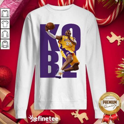 Cute Kobe Bryant 24 Playing Basketball 2021 Sweatshirt - Design By Refinetee.com