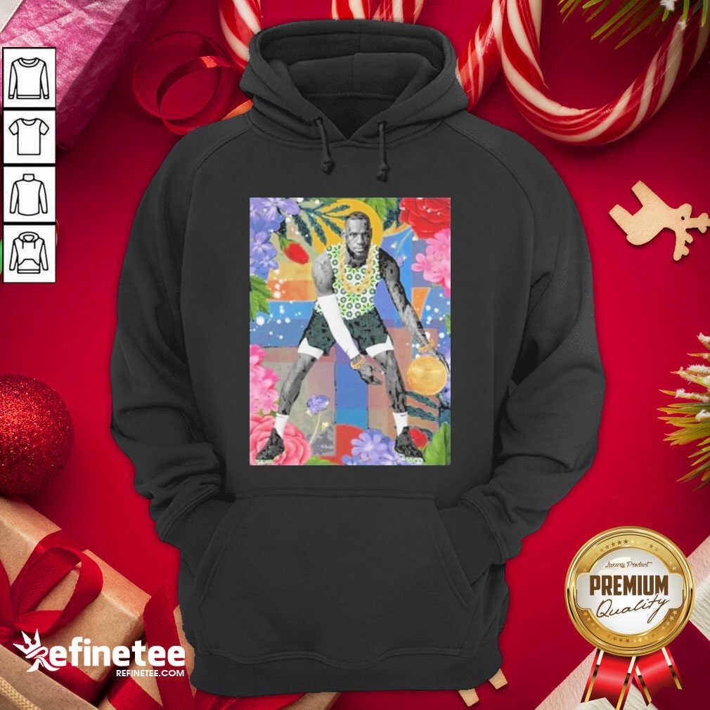 Cute Lebron James Playing Basketball Hoodie - Design By Refinetee.com Lebron James Playing Basketball Hoodie - Design By Refinetee.com