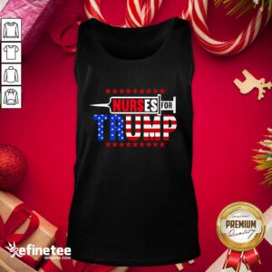 Excellent Nurse For Trump 2020 American Flag Tank Top - Design By Refinetee.com