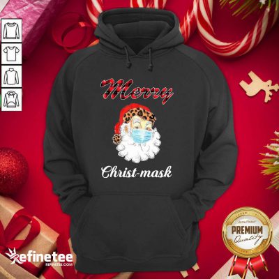 Santa Claus Face Mask Merry Christmas 2020 Hoodie - Design By Refinetee.com