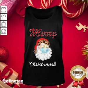 Excellent Santa Claus Face Mask Merry Christmas 2020 Tank Top - Design By Refinetee.com