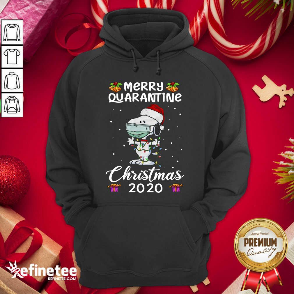 Excellent Snoopy Hat Santa Merry Quarantine Christmas 2020 Hoodie - Design By Refinetee.com Snoopy Hat Santa Merry Quarantine Christmas 2020 Hoodie - Design By Refinetee.com