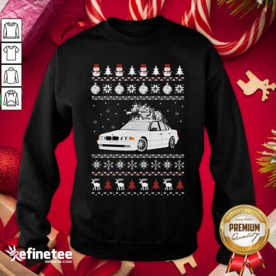 Fantastic BMW E38 Ugly Christmas Sweatshirt - Design By Refinetee.com