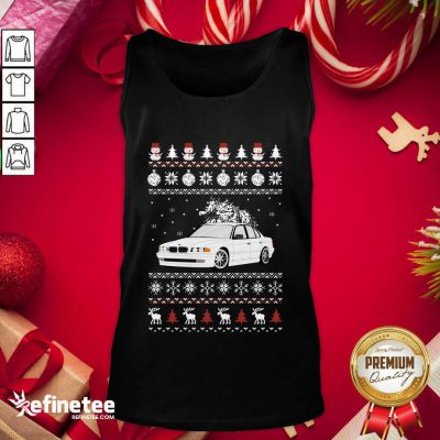 Fantastic BMW E38 Ugly Christmas Tank Top - Design By Refinetee.com