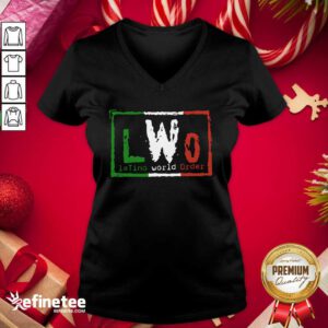 Fantastic Eddie Guerrero LWO Lation World Order V-neck - Design By Refinetee.com