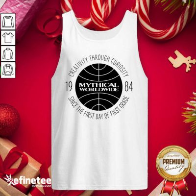 Fantastic Gmm Merch Mythical Worldwide Neon Tank Top - Design By Refinetee.com