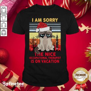 Fantastic I Am Sorry The Nice Occupational Therapist Is On Vacation Shirt - Design By Refinetee.com