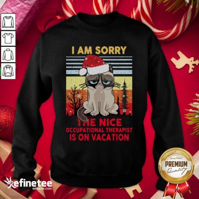 Fantastic I Am Sorry The Nice Occupational Therapist Is On Vacation Sweatshirt - Design By Refinetee.com