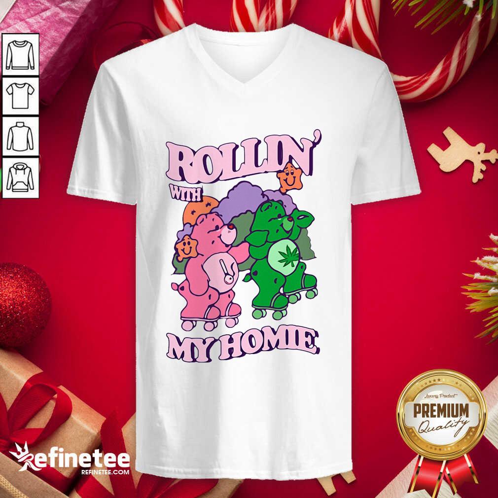 Fantastic Rollin With My Homie V-neck - Design By Refinetee.com Rollin With My Homie V-neck - Design By Refinetee.com