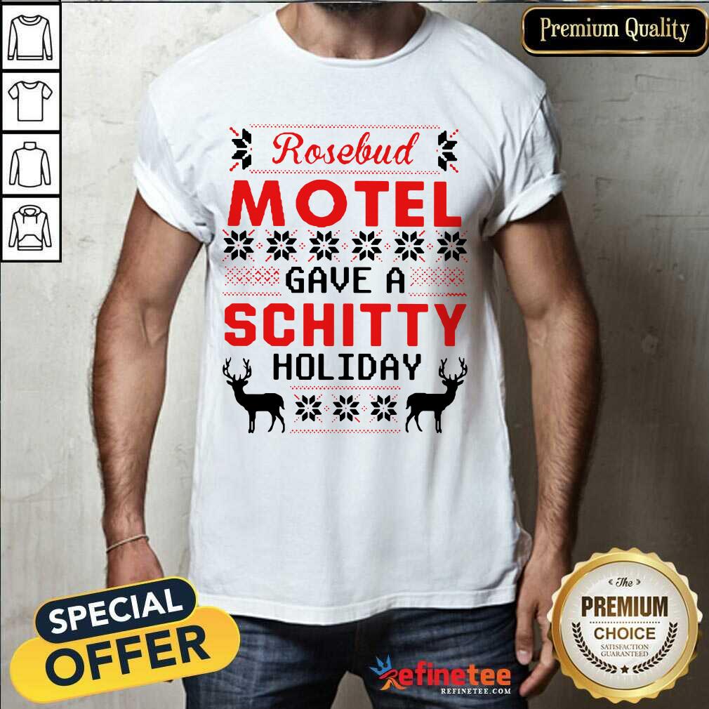 Fantastic Rosebud Motel Have A Schitty Holiday Ugly Christmas Shirt - Design By Refinetee.com