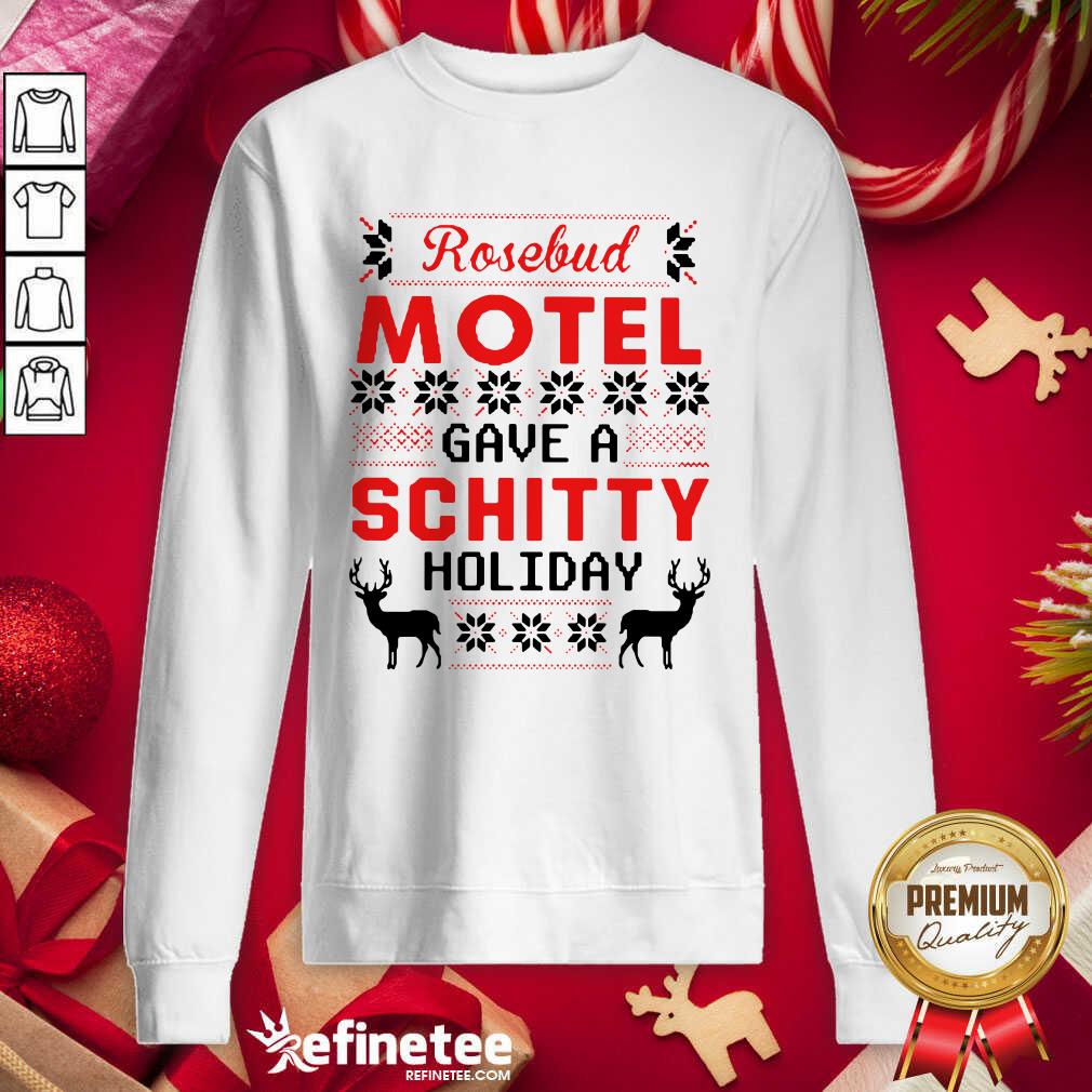 Fantastic Rosebud Motel Have A Schitty Holiday Ugly Christmas Sweatshirt - Design By Refinetee.com Rosebud Motel Have A Schitty Holiday Ugly Christmas Sweatshirt - Design By Refinetee.com