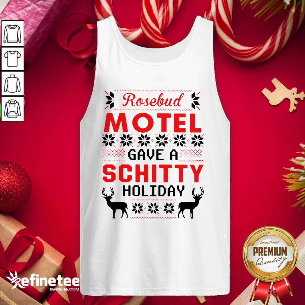 Fantastic Rosebud Motel Have A Schitty Holiday Ugly Christmas Tank Top - Design By Refinetee.com Rosebud Motel Have A Schitty Holiday Ugly Christmas Tank Top - Design By Refinetee.com