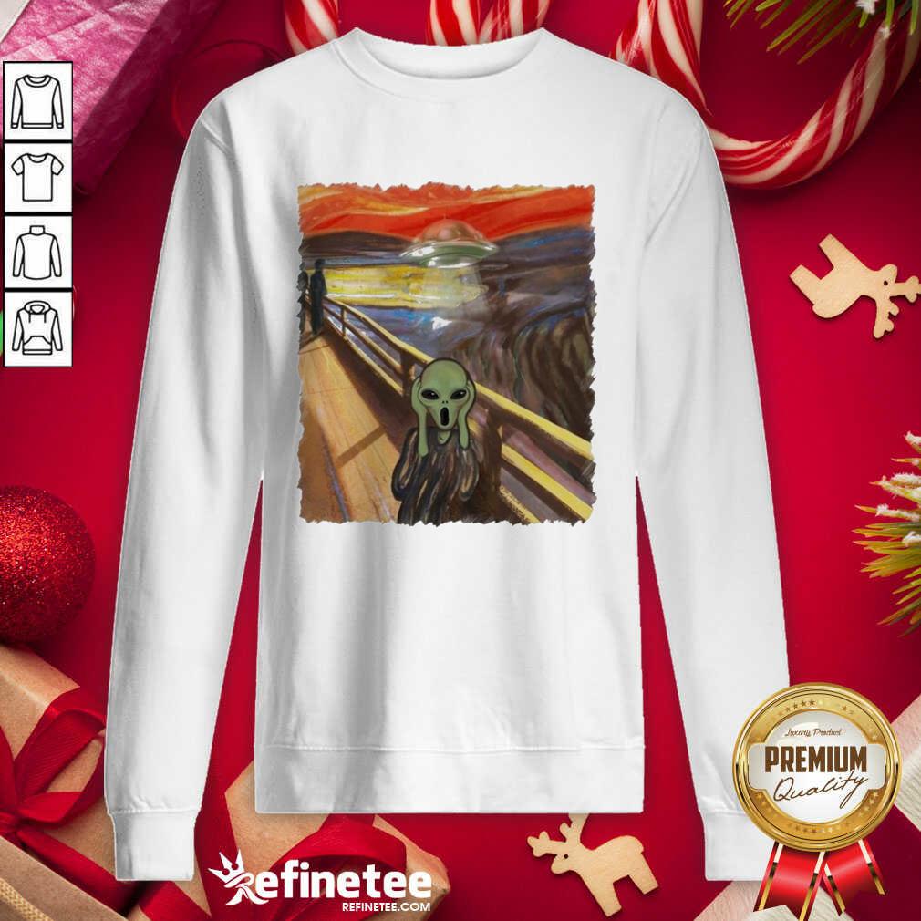 Fantastic Van Gogh Alien Sweatshirt - Design By Refinetee.com Van Gogh Alien Sweatshirt - Design By Refinetee.com