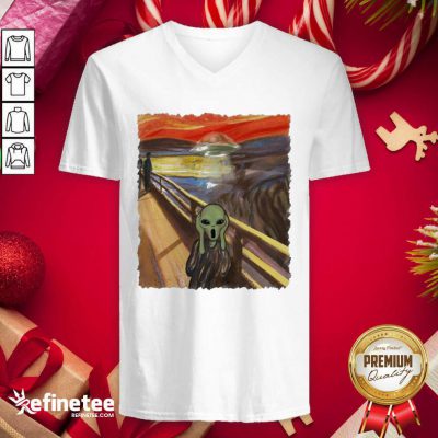 Fantastic Van Gogh Alien V-neck - Design By Refinetee.com