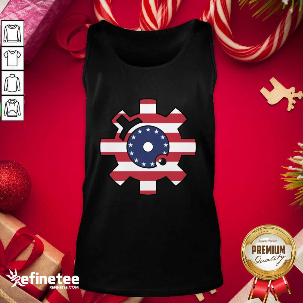 Funny Betsy Ross Flag Bolt Face American Flag Tank Top - Design By Refinetee.com Betsy Ross Flag Bolt Face American Flag Tank Top - Design By Refinetee.com