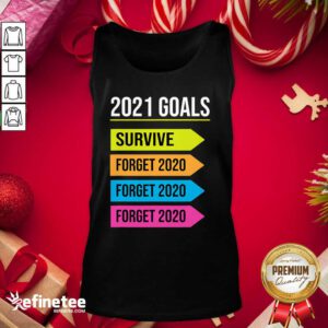 Funny Happy New Year 2021 Goals Goodbye 2020 Survive Forget 2020 Tank Top - Design By Refinetee.com