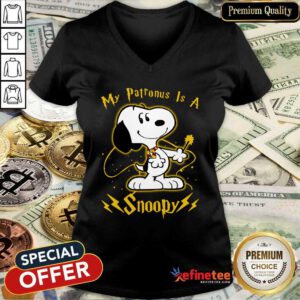 Funny My Patronus Is A Snoopy Harry Potter V-neck - Design By Refinetee.com