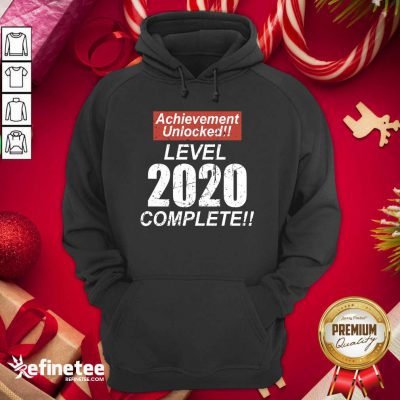 Funny Retro Achievement Unlocked Level 2020 Complete Hoodie - Design By Refinetee.com